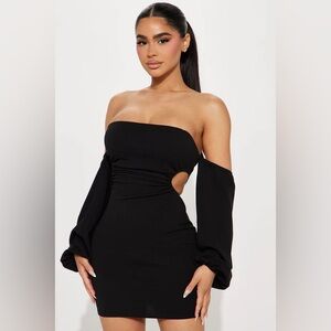 Fashion Nova Get On With It Mini Dress - Black